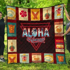 Vintage Hawaii Premium Quilt  Ah  Quilt